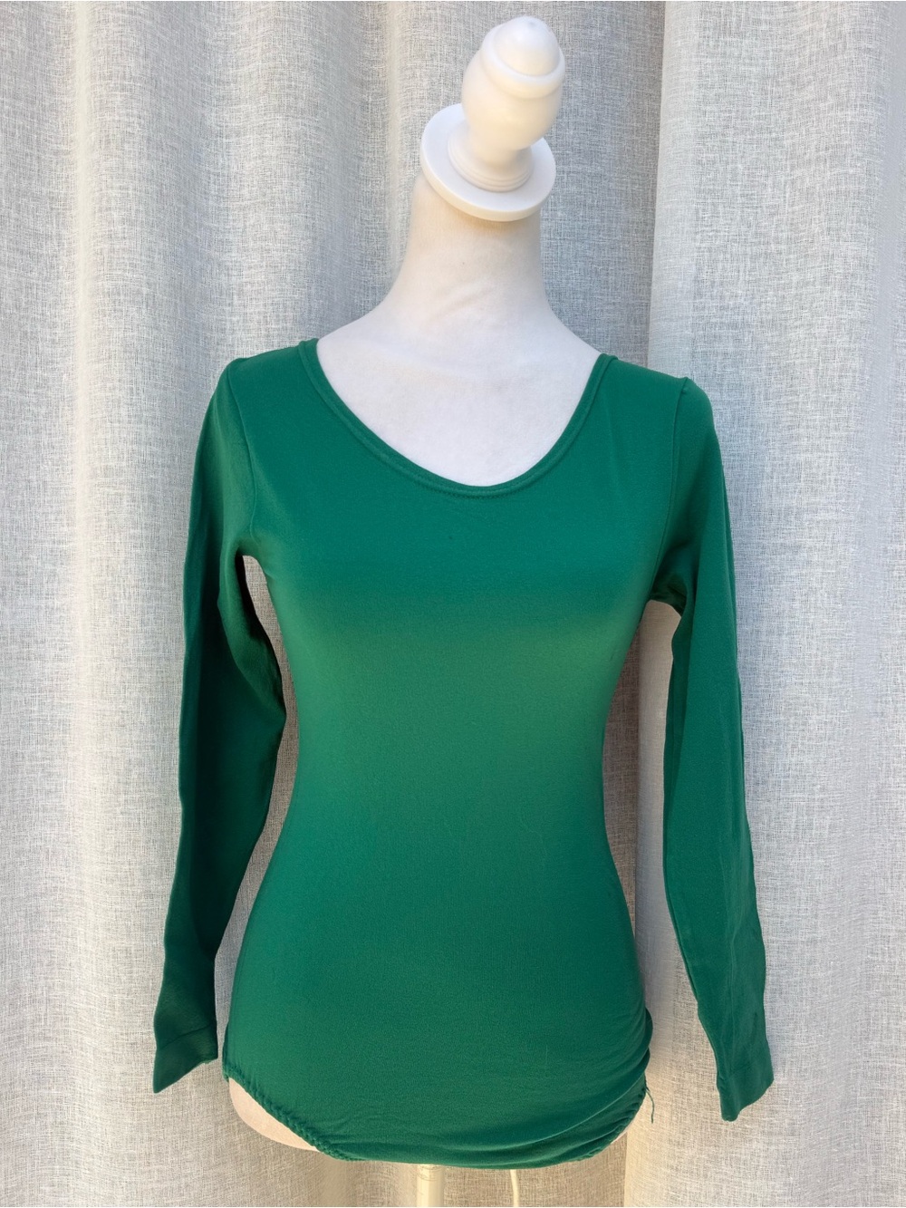 1970 DanSkins long sleeve green leotard bodysuit